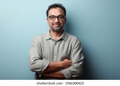 Portrait Of A Happy Man Of Indian Origin