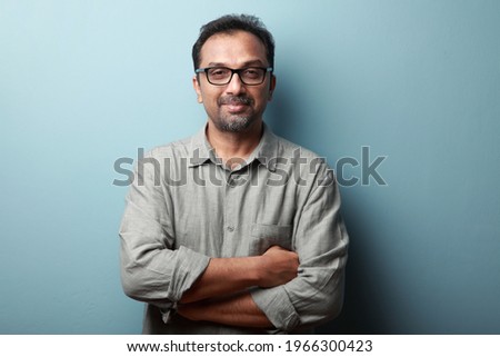 Portrait of a happy man of Indian origin