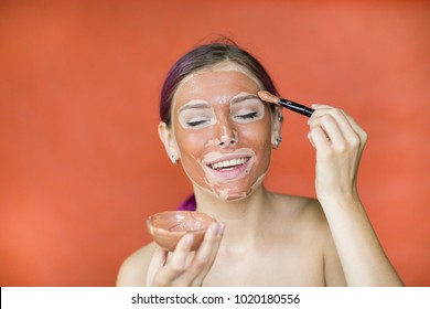 Download Red Clay Mask Images Stock Photos Vectors Shutterstock PSD Mockup Templates