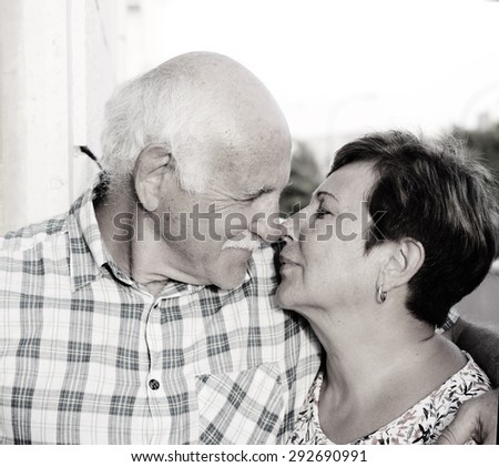 Similar – Love Couple Middle age Joy