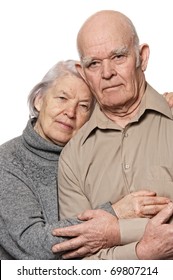 Portrait Of A Happy Senior Couple Embracing Each Other