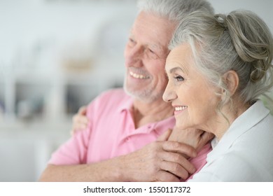 Portrait Of A Happy Senior Couple At Home