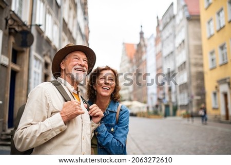 Similar – Image, Stock Photo Senior couple in a carpentry