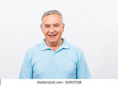 Porträt des glücklichen Senioren.Happy Senior Mann
