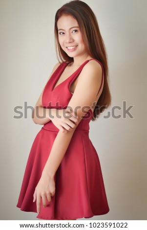 portrait of happy smiling asian woman