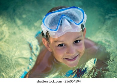 Portrait Happy Smiling Boy Clear Blue Stock Photo 256054594 | Shutterstock