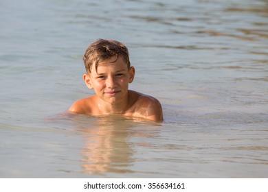 Portrait Happy Teenager On Nature Background Stock Photo 356634161 ...