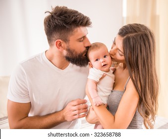 Dad Mom Baby Images, Stock Photos 