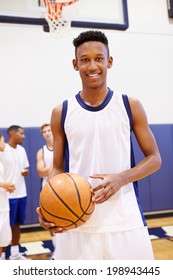 Portrait Of High School Basketball Player