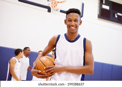 Portrait Of High School Basketball Player