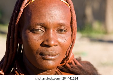 Portrait Of A Himba Woman.