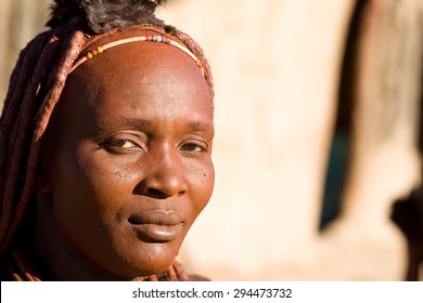 Portrait Of A Himba Woman.