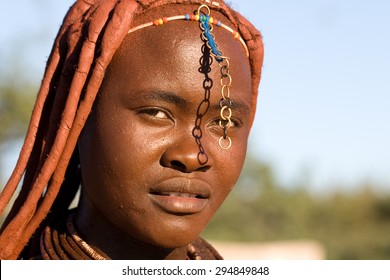 Portrait Of A Himba Woman.