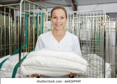 Portrait Of Hotel Linen Cleaning Service Manager