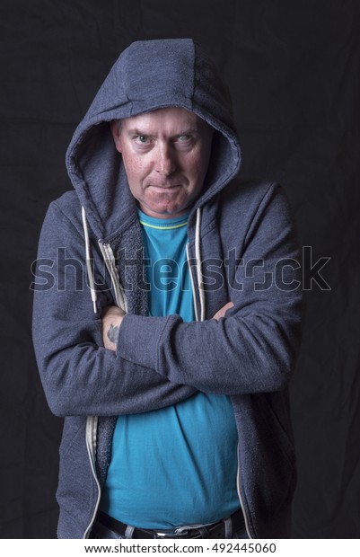 man wearing hoodie