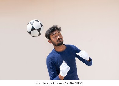 Portrait Indian Goalkeeper Holding Soccer Ball Stock Photo 1959678121 ...