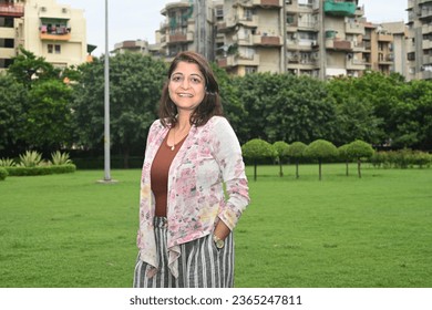 Portrait of an Indian people standing in park - Shutterstock ID 2365247811
