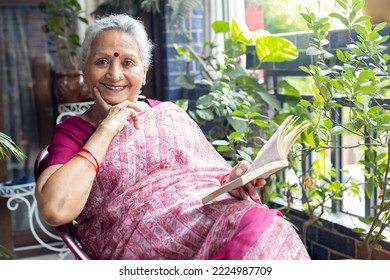 portrait of indian senior grey hair  female - Shutterstock ID 2224987709