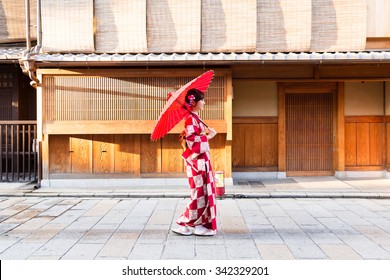 Portrait Of Japanese Traditional Woman