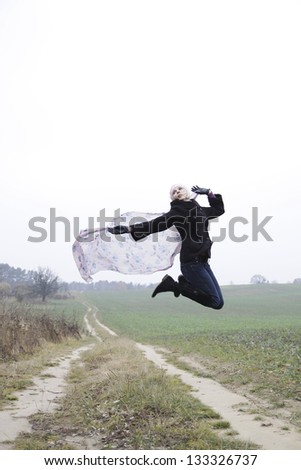 Similar – Image, Stock Photo Egg neck (2) Man Umbrella