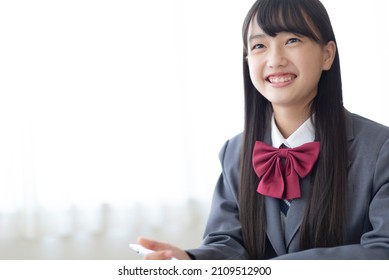 Portrait of junior high school student