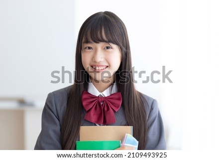 Portrait of junior high school student
