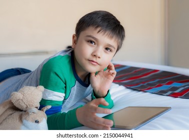 Portrait Kid Playing Games Online On Stock Photo 2150044941 | Shutterstock