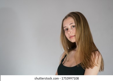 Portrait Languishing Charming Young Woman Long Stock Photo 1753997108 ...