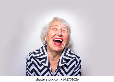 The Portrait Of A Laughing Old Woman