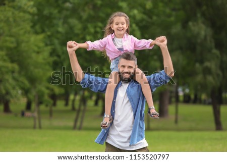 Similar – Father and daughter