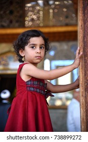 Portrait Little Iranian Girl Mosquemausoleum Shah Stock Photo 738899272 ...