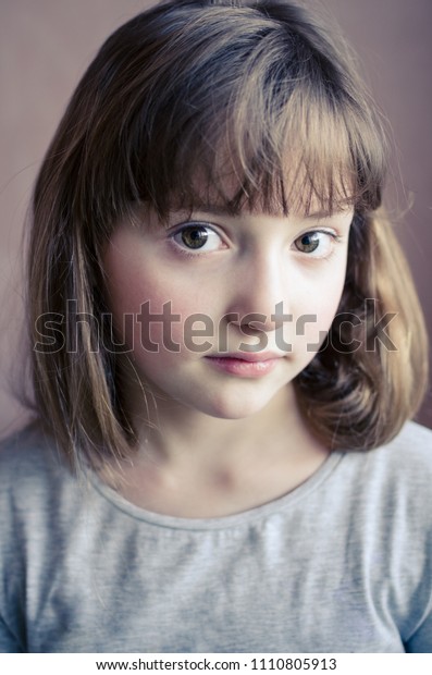 Portrait Little Pretty Girl Cute Smile Stock Photo Edit Now