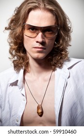 Royalty Free Beautiful Man Long Hair Stock Images Photos