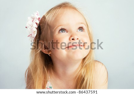 Portrait of a lovely little girl