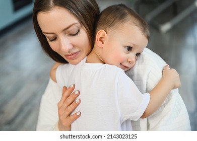 Portrait of a loving caring mother and a one and a half year old child. Motherhood is the highest manifestation of love - Powered by Shutterstock