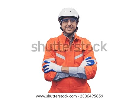 Image, Stock Photo A happy miner inside a mine in Cerro de Paso