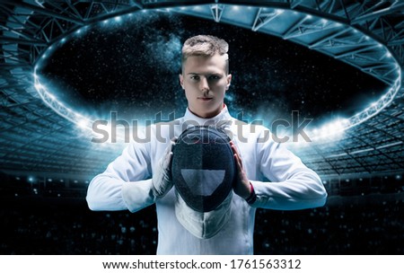 Similar – Image, Stock Photo Fencing Fight Sports