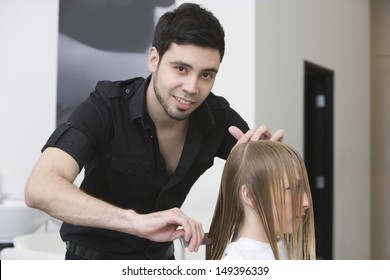 Male Hair Stylist Images Stock Photos Vectors Shutterstock