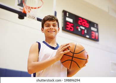 Portrait Of Male High School Basketball Player