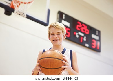 Portrait Of Male High School Basketball Player