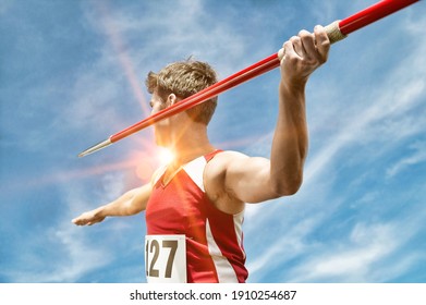 Portrait of Male Javelin Thrower - Powered by Shutterstock