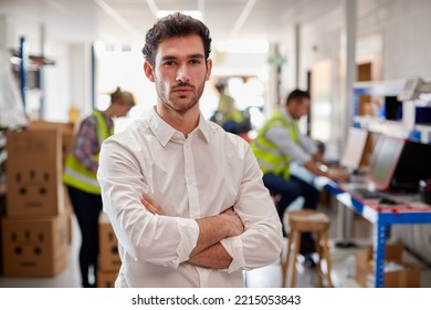 Portrait Of Male Manager In Logistics Distribution Warehouse