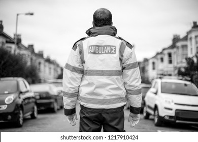 Portrait Of A Male Paramedic In Uniform