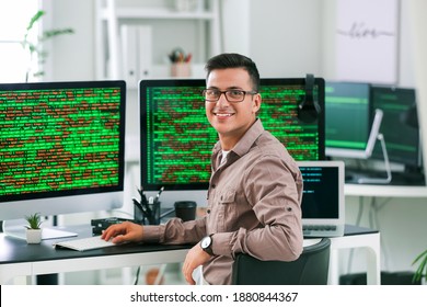 Portrait Of Male Programmer In Office