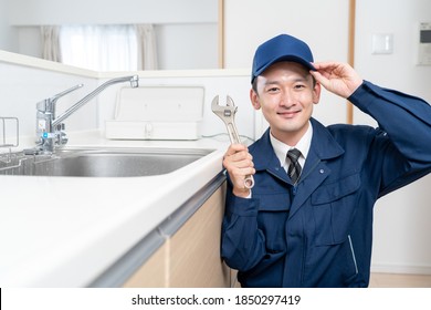 Portrait Of A Male Water Supplier
