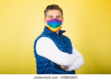 gay pride background portrait