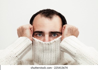 Portrait Of A Man In Turtleneck Jersey