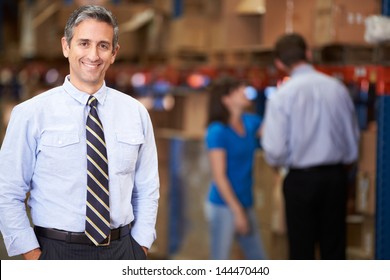 Portrait Of Manager In Warehouse