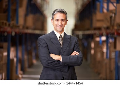 Portrait Of Manager In Warehouse