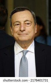 Portrait Of Mario Draghi, The Italian Government Premier.
Rome, Italy - July 2022